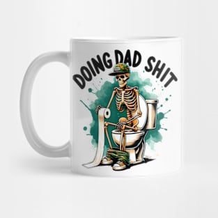 Doing Dad Shit Cool Skeleton Dad Mug